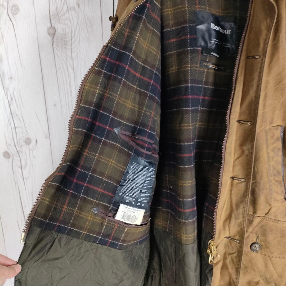 希少♪ バブアー オイルドジャケット BEAUCHAMP 英国製 茶 2XL