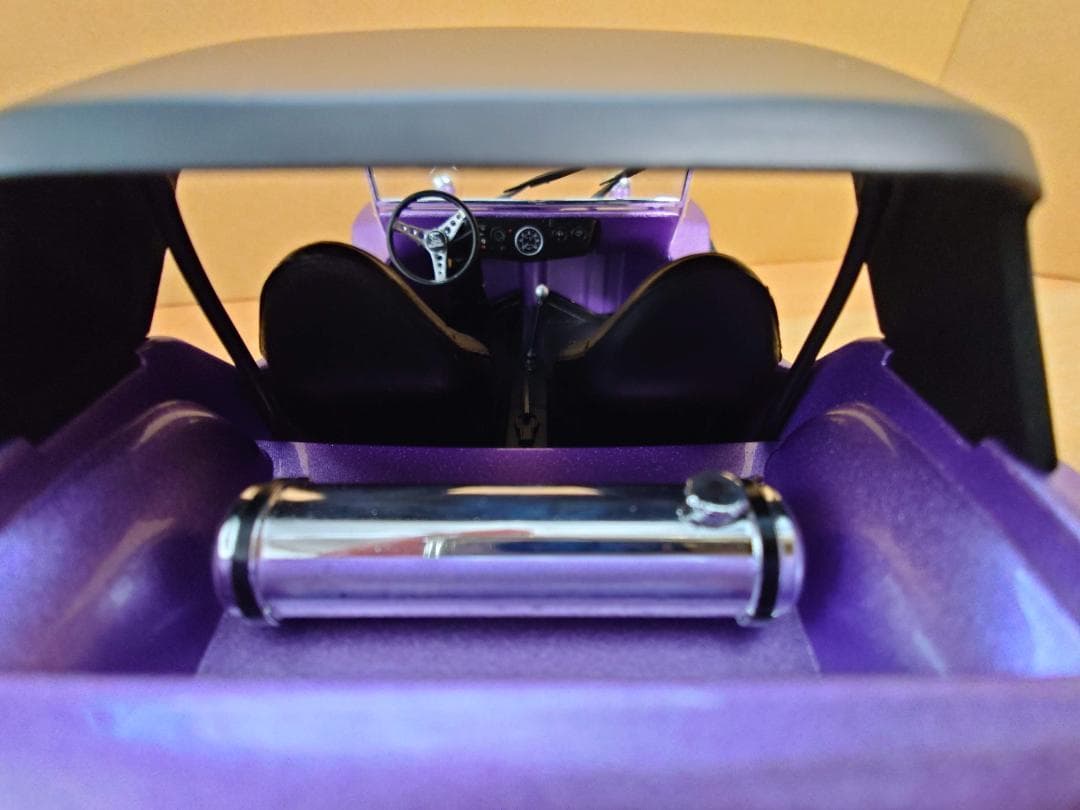 1/18 メイヤーズ マンクス バギー ソフトルーフ パープル ソリド製ミニカー