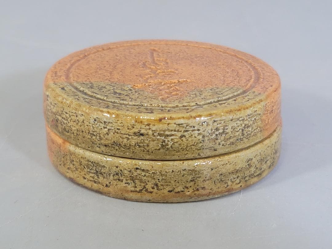 DT178 茶道具 十代 大樋長左衛門 一文字 香合 書付