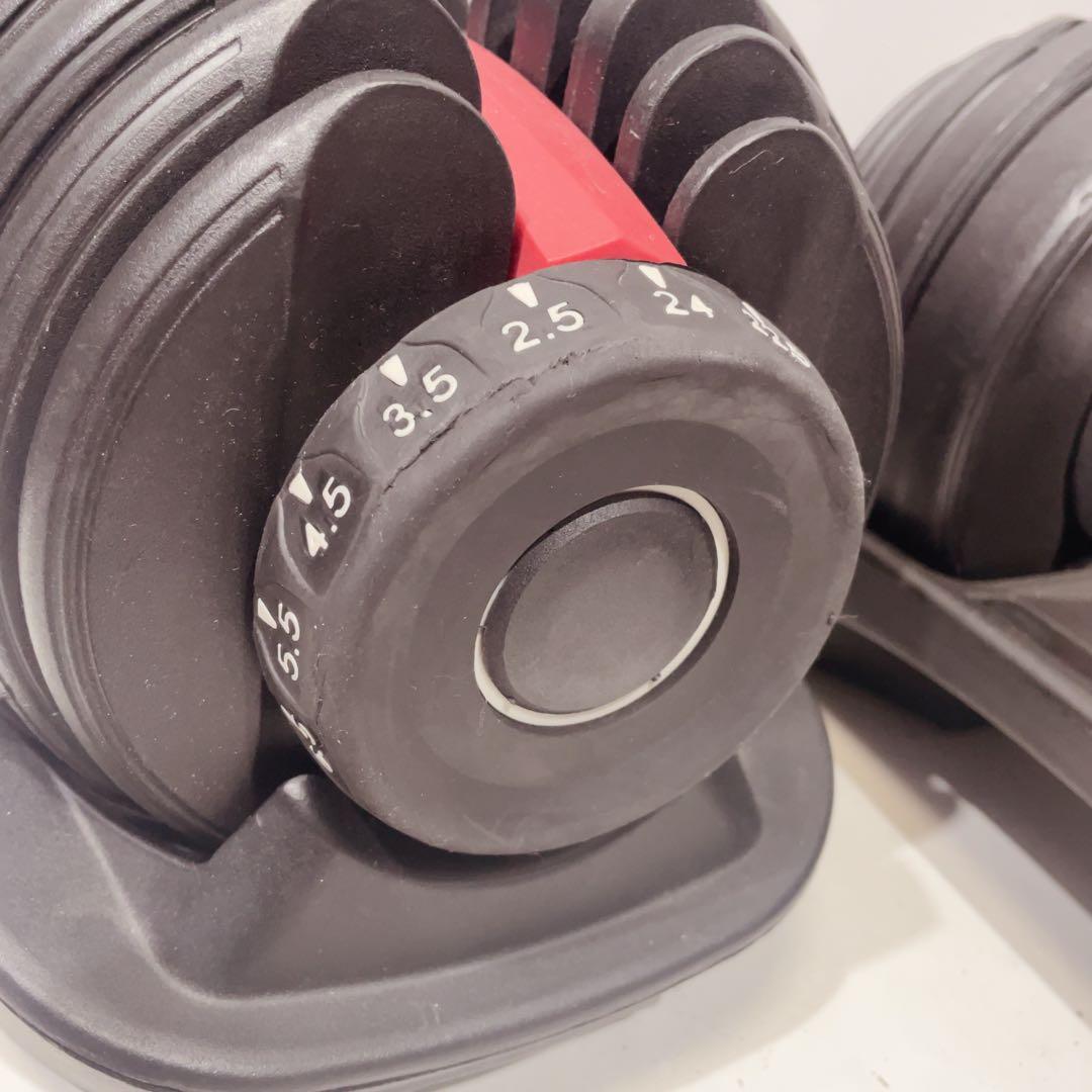 可変式ダンベル　24kg2個セット ダイヤル15段階　筋トレ　腕力トレーニング