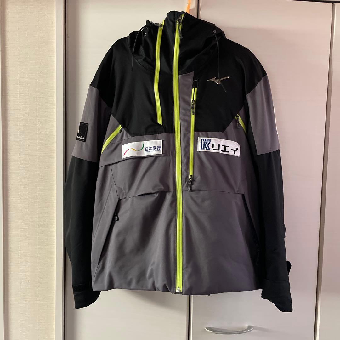 Mizuno スキーウェア グレー ブラック SAJロゴ