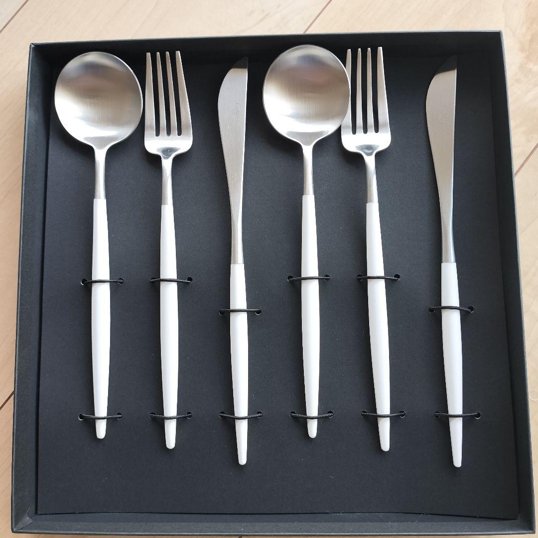 Cutipol カトラリー6点セット ホワイト