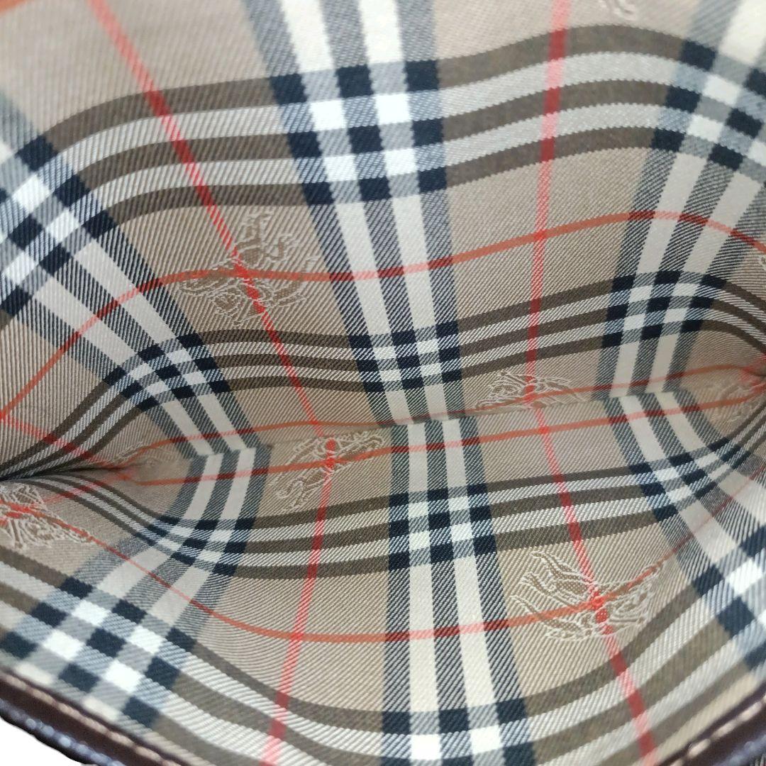 ✨BURBERRY 裏地ノバチェック サフィアーノレザー ハンドバッグ