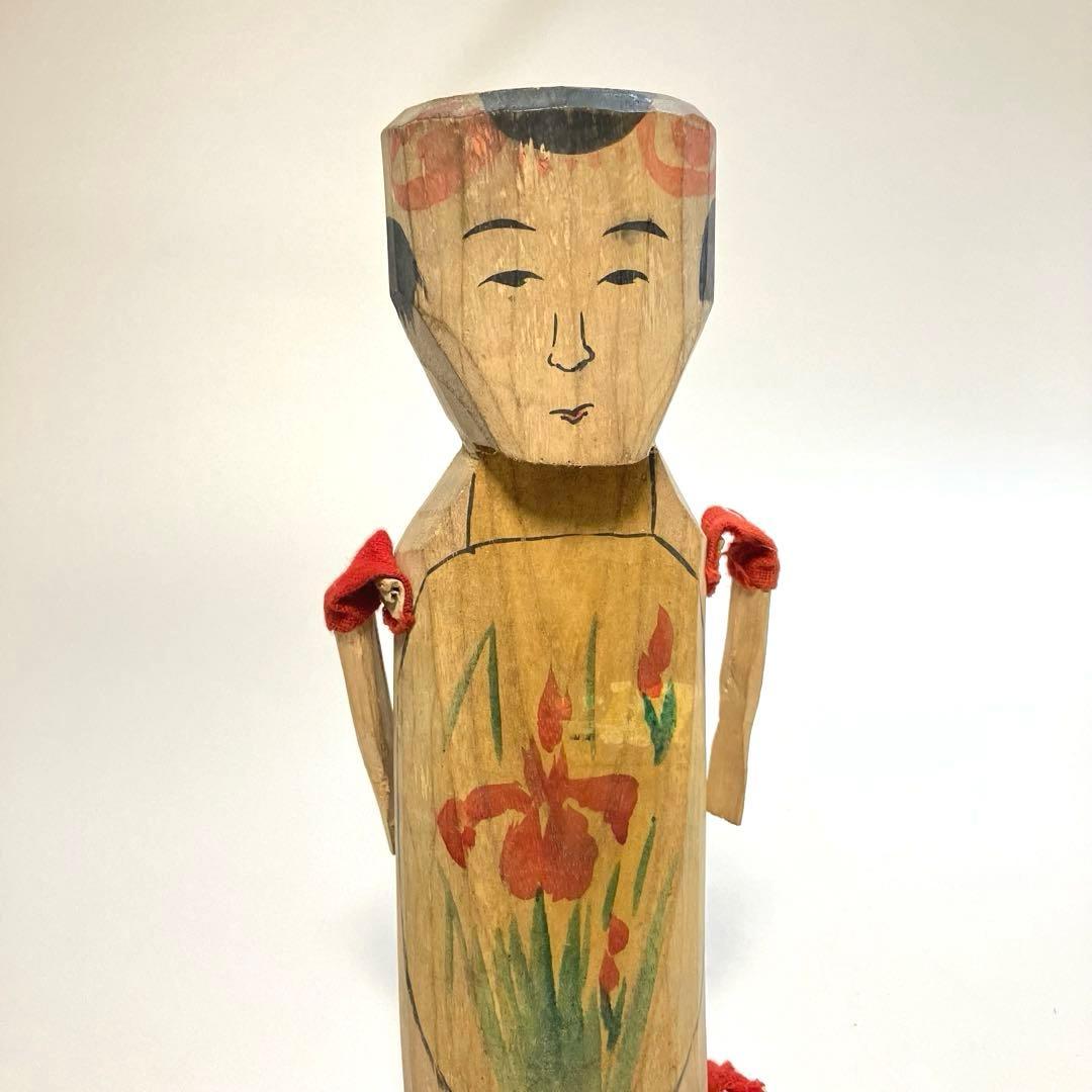 郷土玩具　古作　熊本　日奈久　べんた人形　おきん女人形　木彫り　こけし　民芸