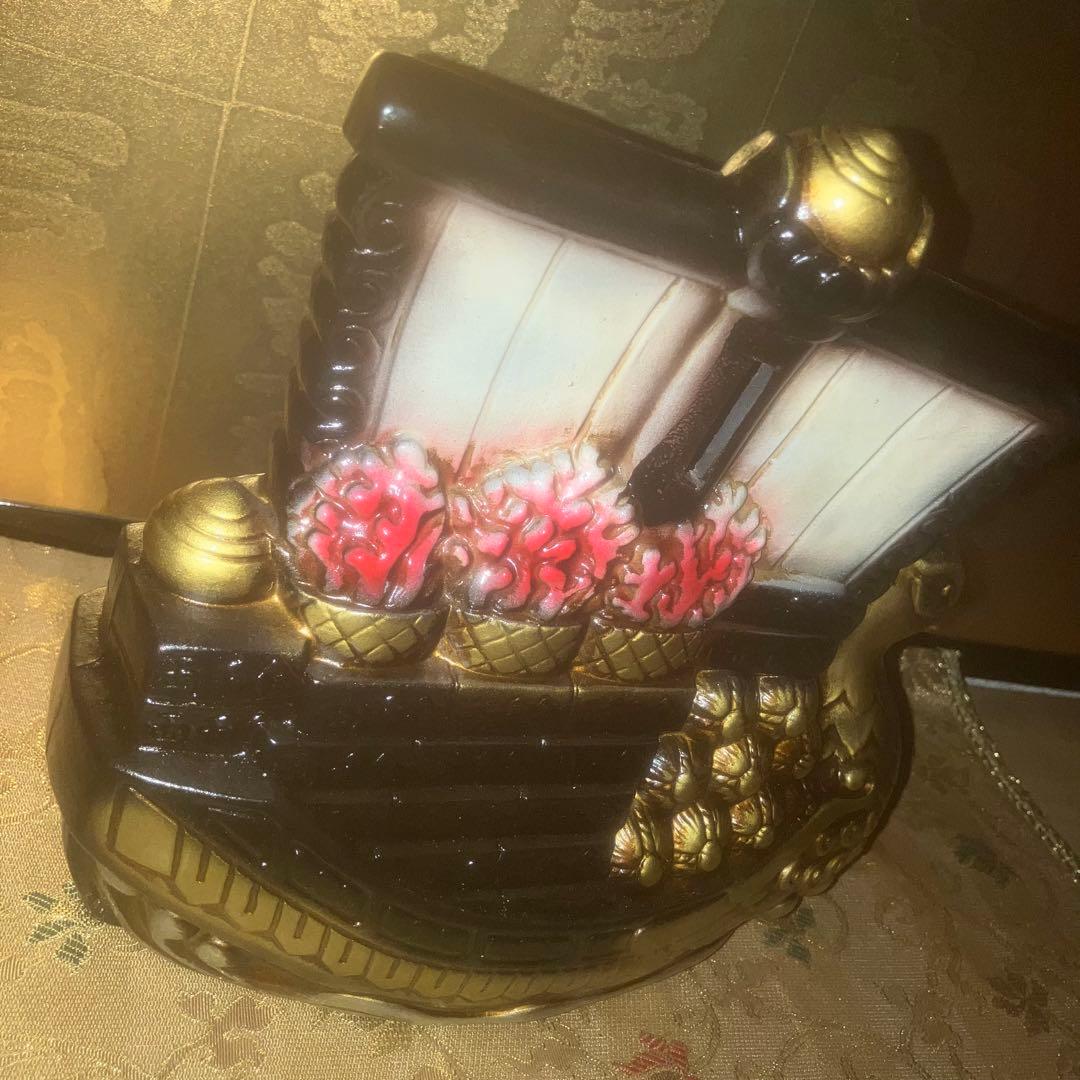 【超特級呪物】陰陽の調和　運気の流れを整える七福神を乗せた鳳凰の宝船　縁起物