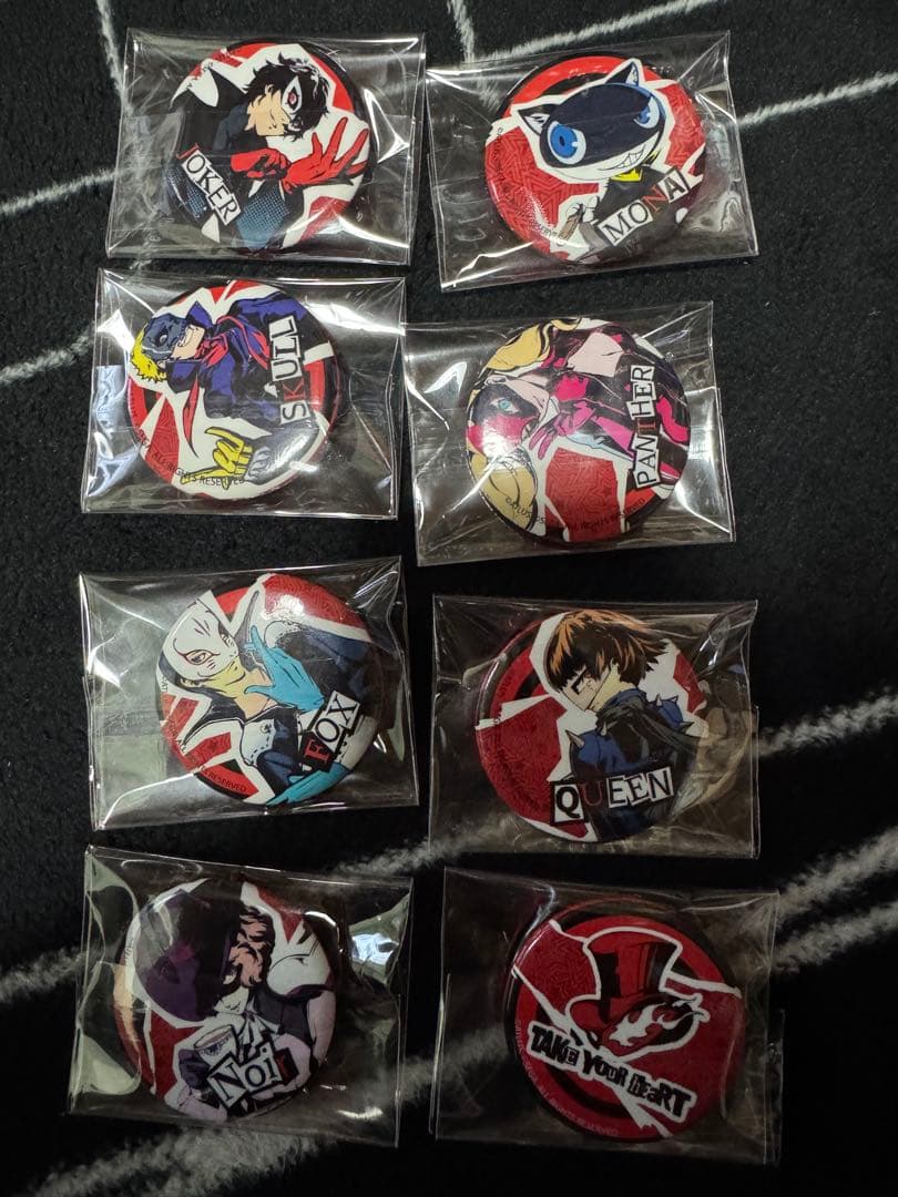 ペルソナ5 北米　缶バッジ　セットA B 主人公　ジョーカー　等