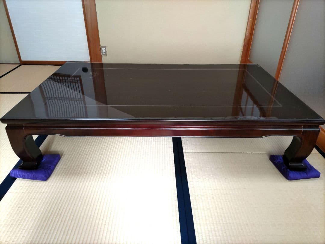 カリモクKarimoku座卓　脚敷布団　天板カバー付き　送料12000込み　美品