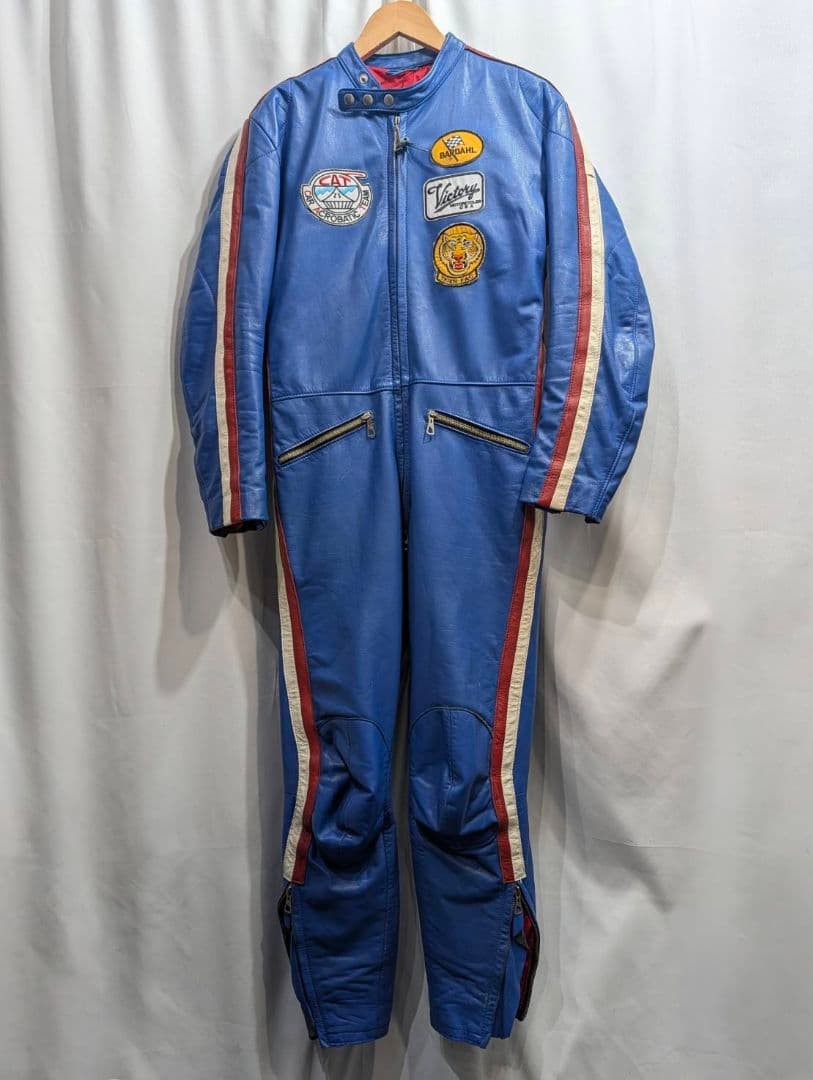 Vintage KOMBI コンビ レザー レーシングスーツ L相当 本革