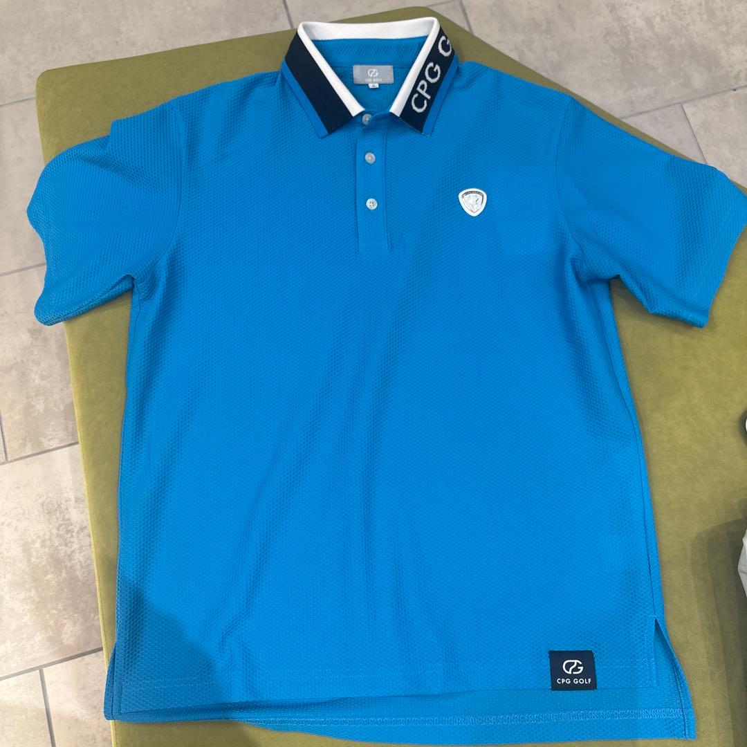 CPG GOLF メッシュポロシャツ ブルー2サイズ