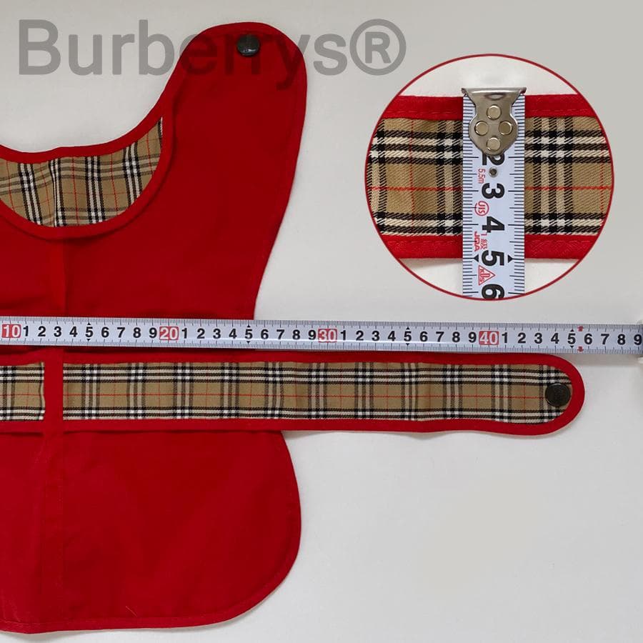 Burberrys バーバリーコート 犬服 赤 12\"/30cm