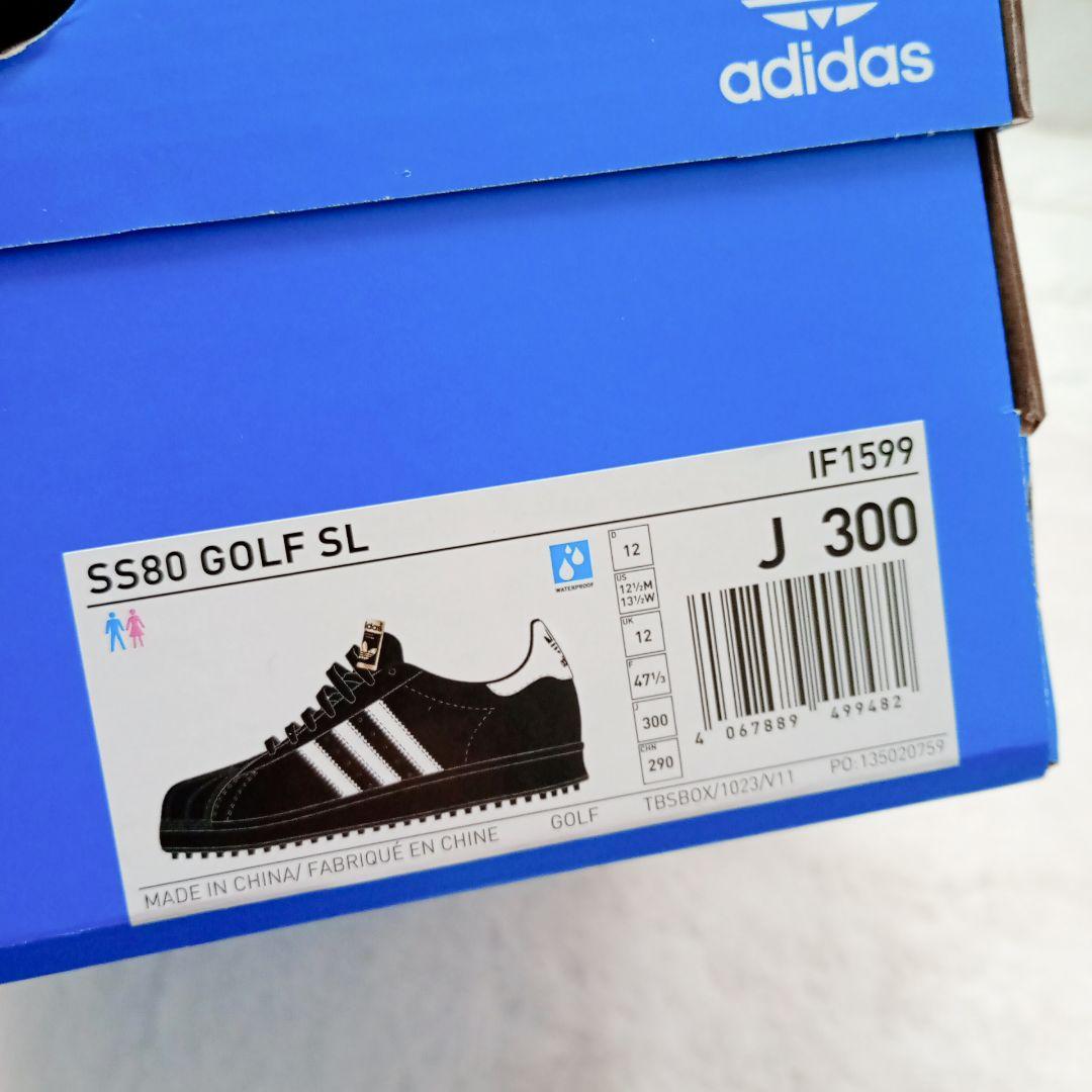 ❣️新品❣️adidas SS80 GOLF SL ゴルフシューズ 黒×白 30