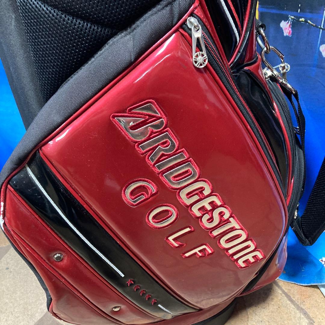 寶BU-1089 BRIDGESTONE スタンド式 キャディバッグ レッド