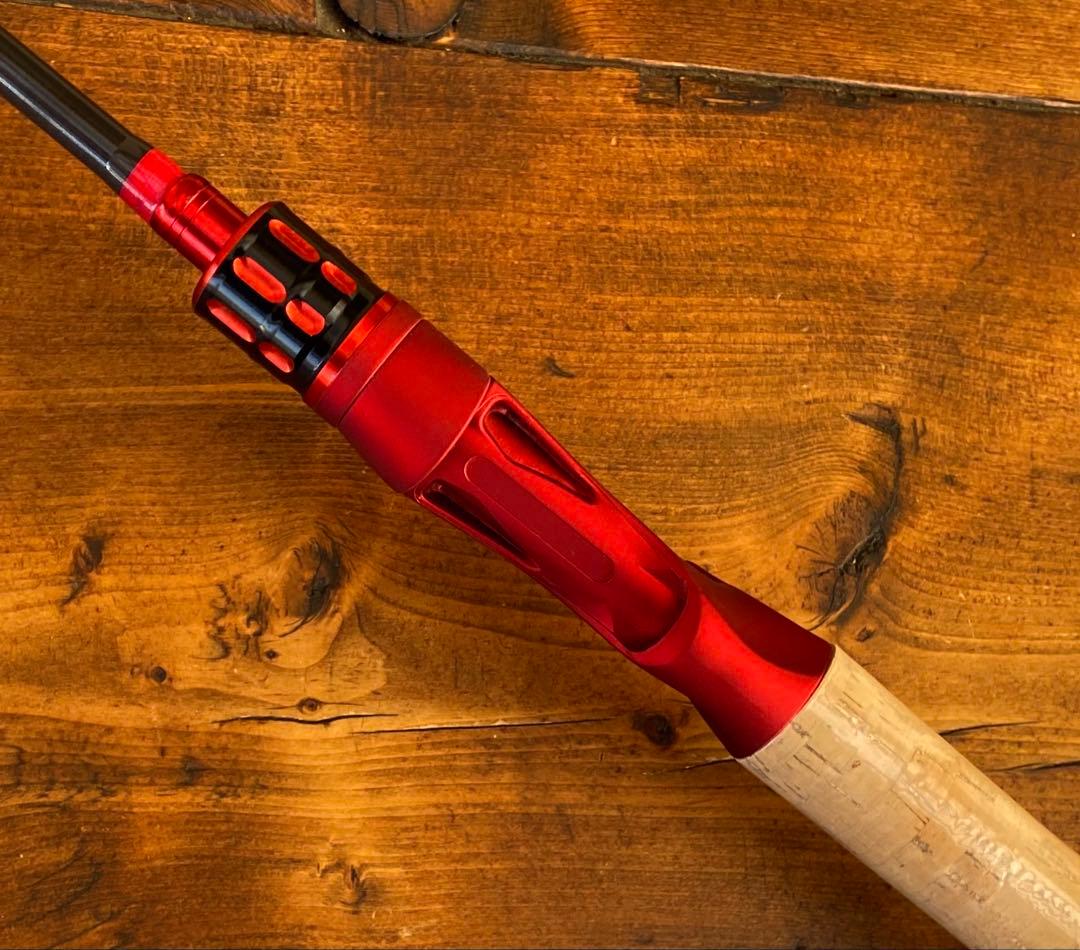 バス釣りセット　2ピースロッド　6ft バスロッド　ベイトロッド　カーボンロッド