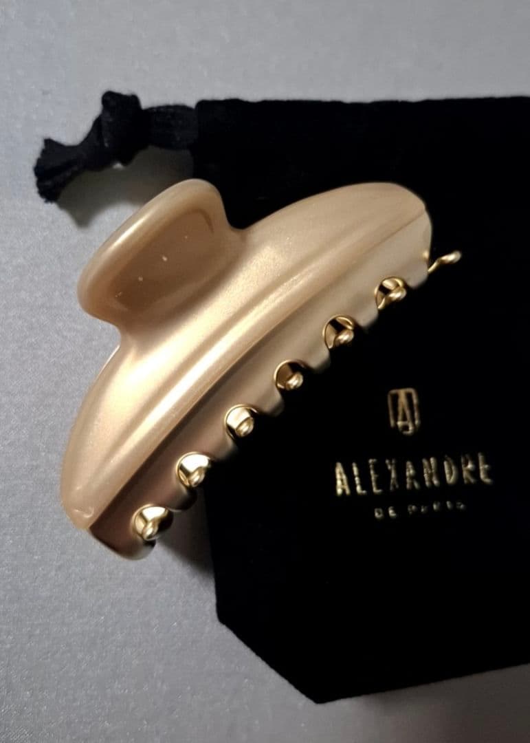 【美品】アレクサンドルドゥパリ M ヘアクリップ　人気のゴールド 完売品