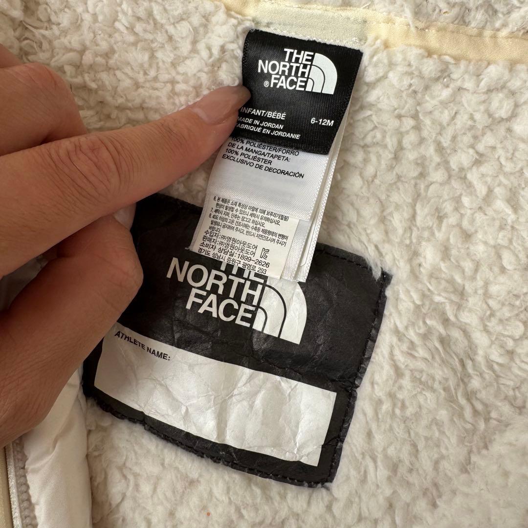 ノースフェイス ベビー ジャンプスーツ 6-12M／くま耳／フリース／美品