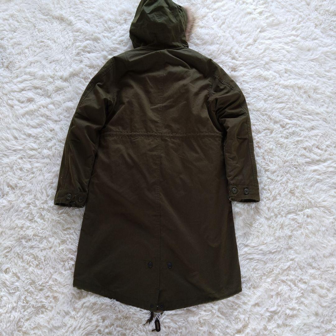 フレッドペリー　迷彩ダウンライナー付 モッズコート　フィッシュテールF2562