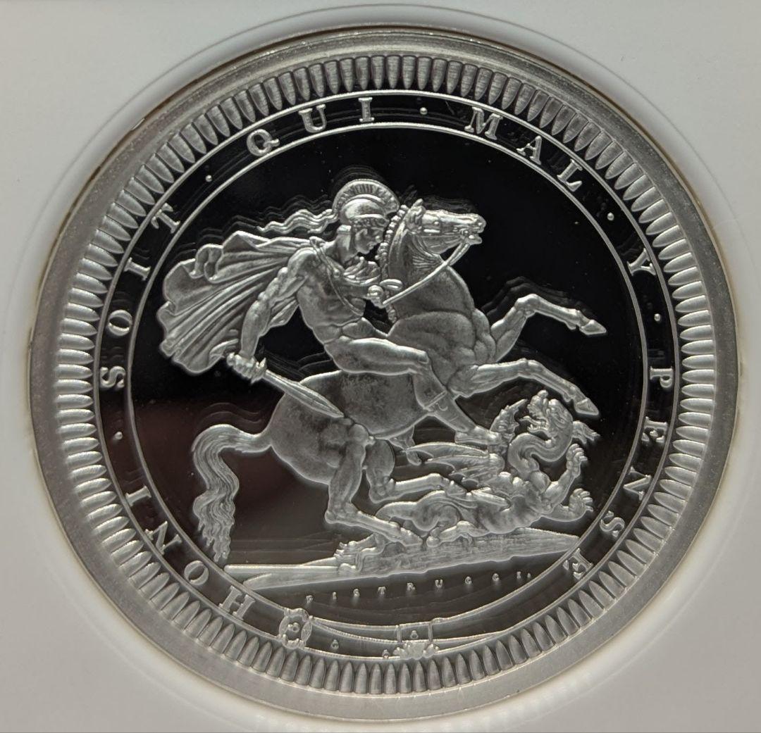 2024/ピストルッチの聖ジョージの竜退治 /2oz銀貨/ NGC PF69UC