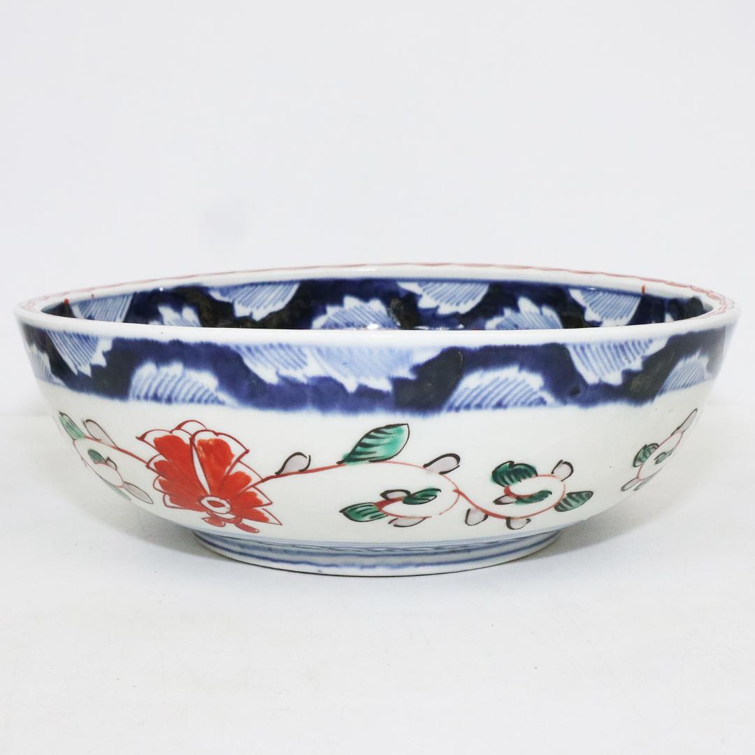 古伊万里　染付　金彩　鉢　5客セット　蛇の目高台