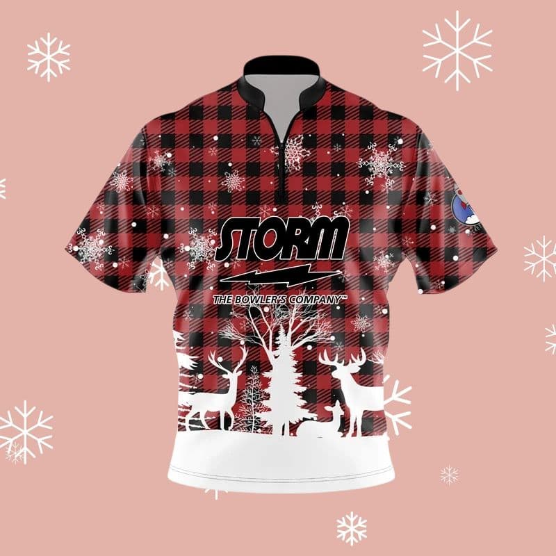 ✨新品✨ボウリングウェア　サイズ2XL　ストーム　レッド　チェック　大きめ