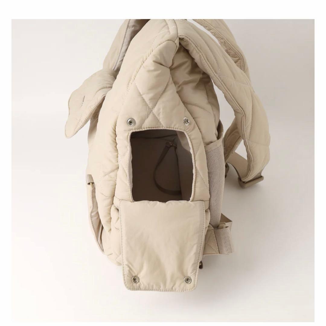 moncheri モンシェリ　キルティングメッシュ付きフロントリュック　M