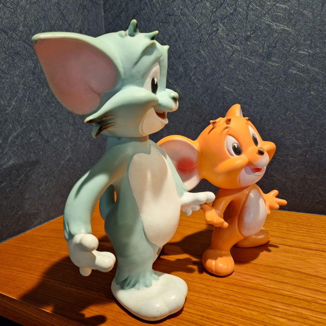 超レア1960年代イタリアレードラプラスティック製トムとジェリーフィギュアセット