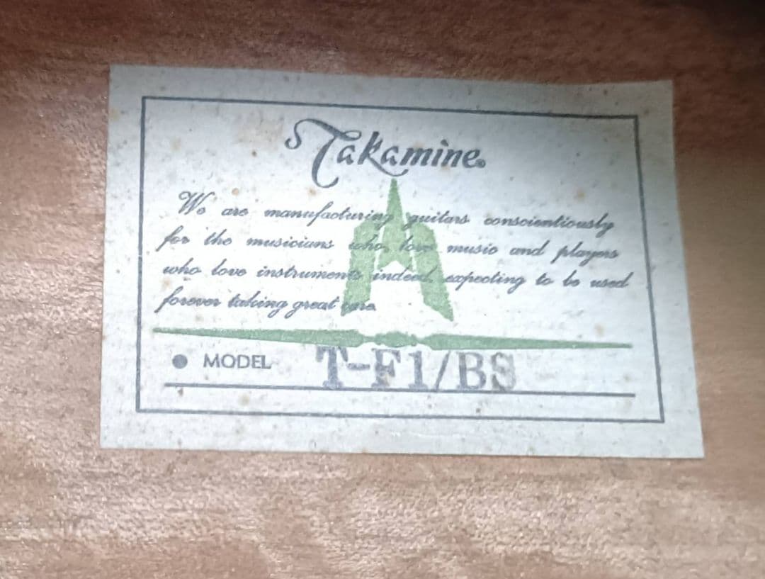 Takamine タカミネ T-F1/BS アコースティックギター 弦交換済♪