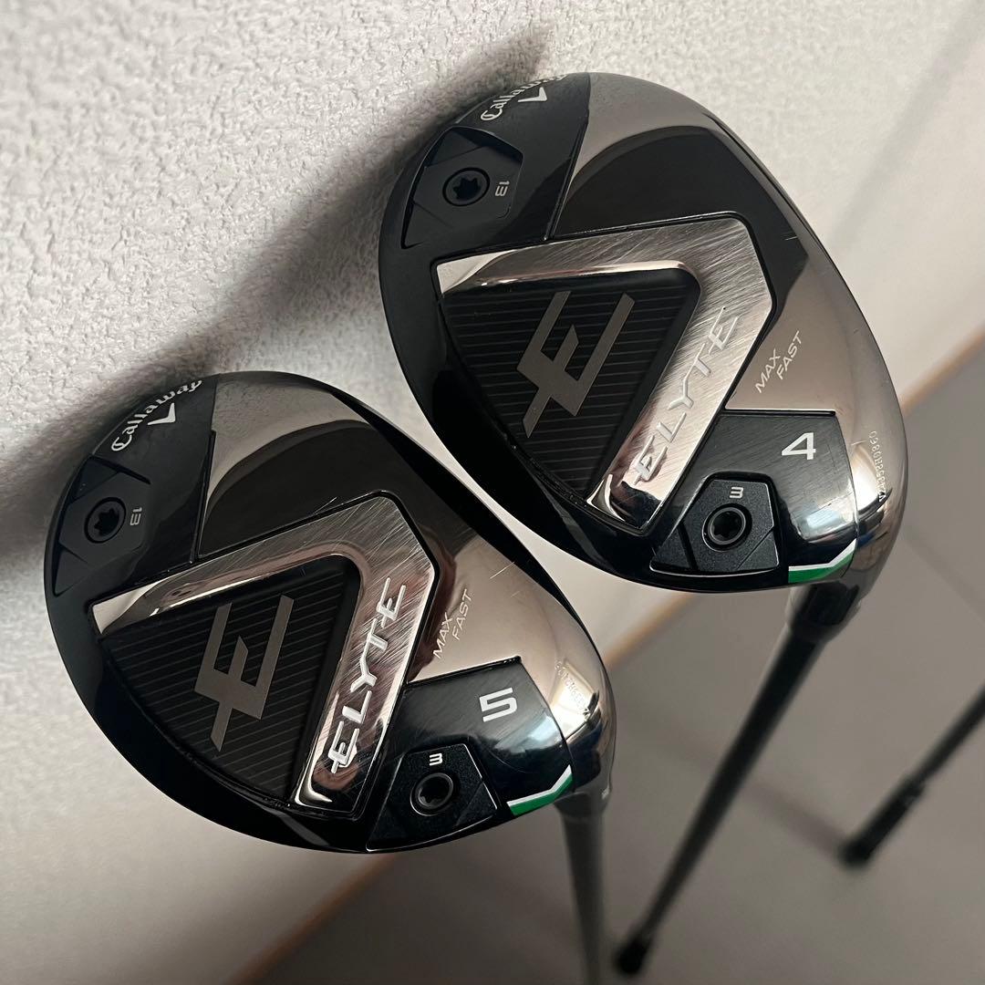 美品★ELYTE MAX FAST ３本セット 5FW.4UT.5UT カバー付