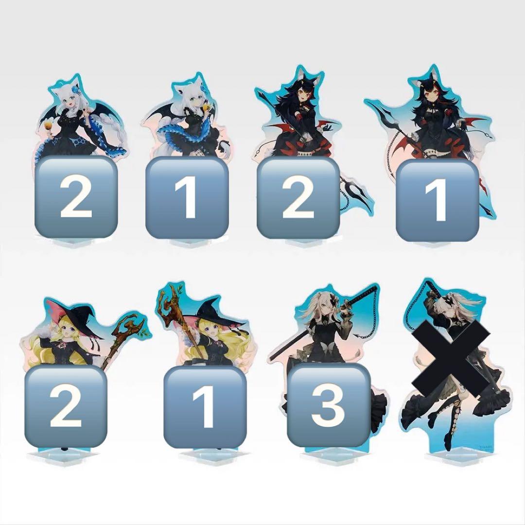 ホロライブ 一番くじ　Villain Style アクスタ　缶バッジ　72点