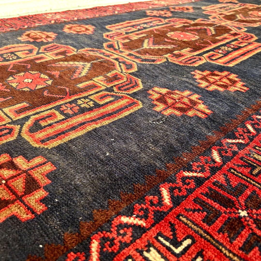 【1980's vintage】 バルーチ族 トライバルラグ