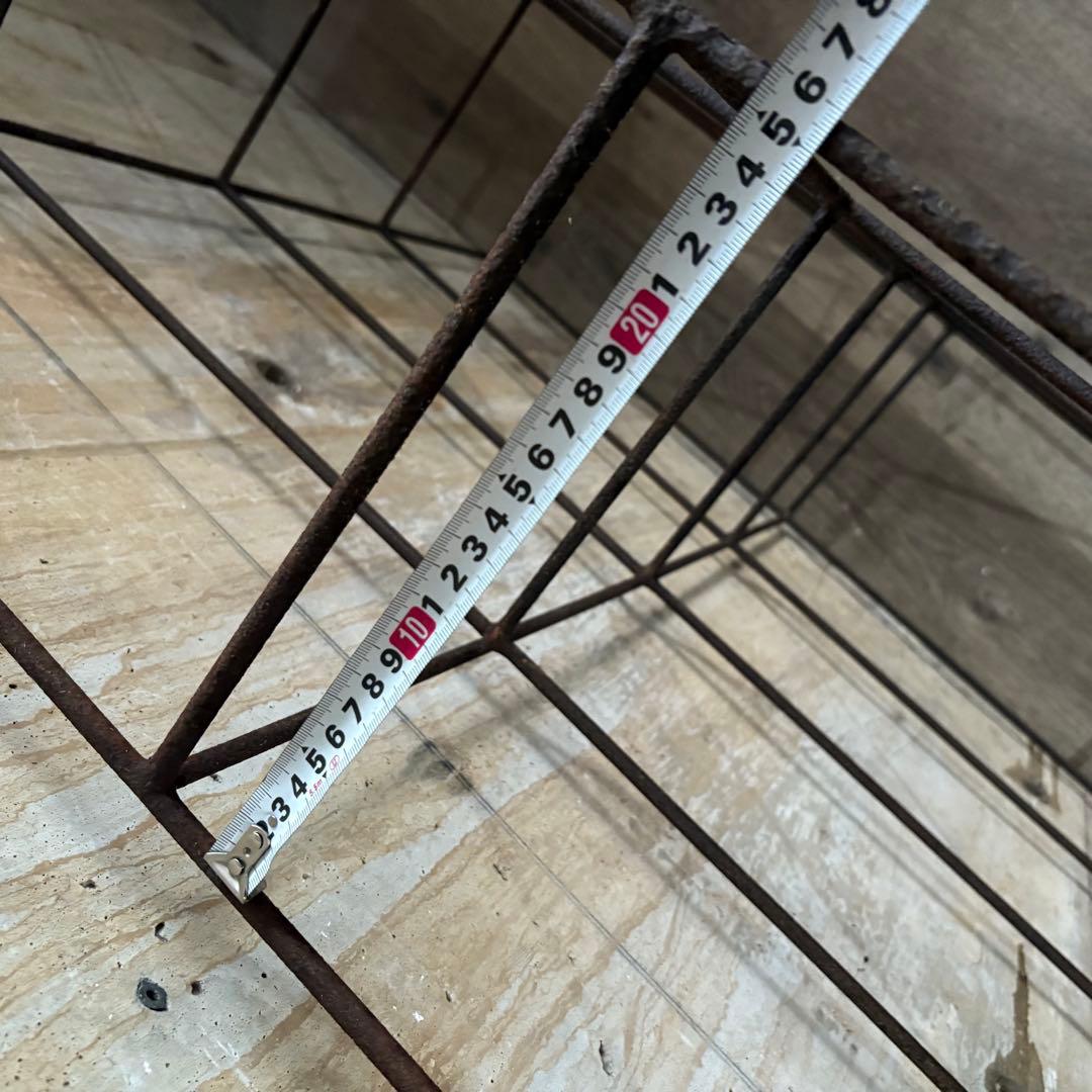 ヴィンテージ　オープンシェルフ　アイアンフレーム×古材　インダストリアル