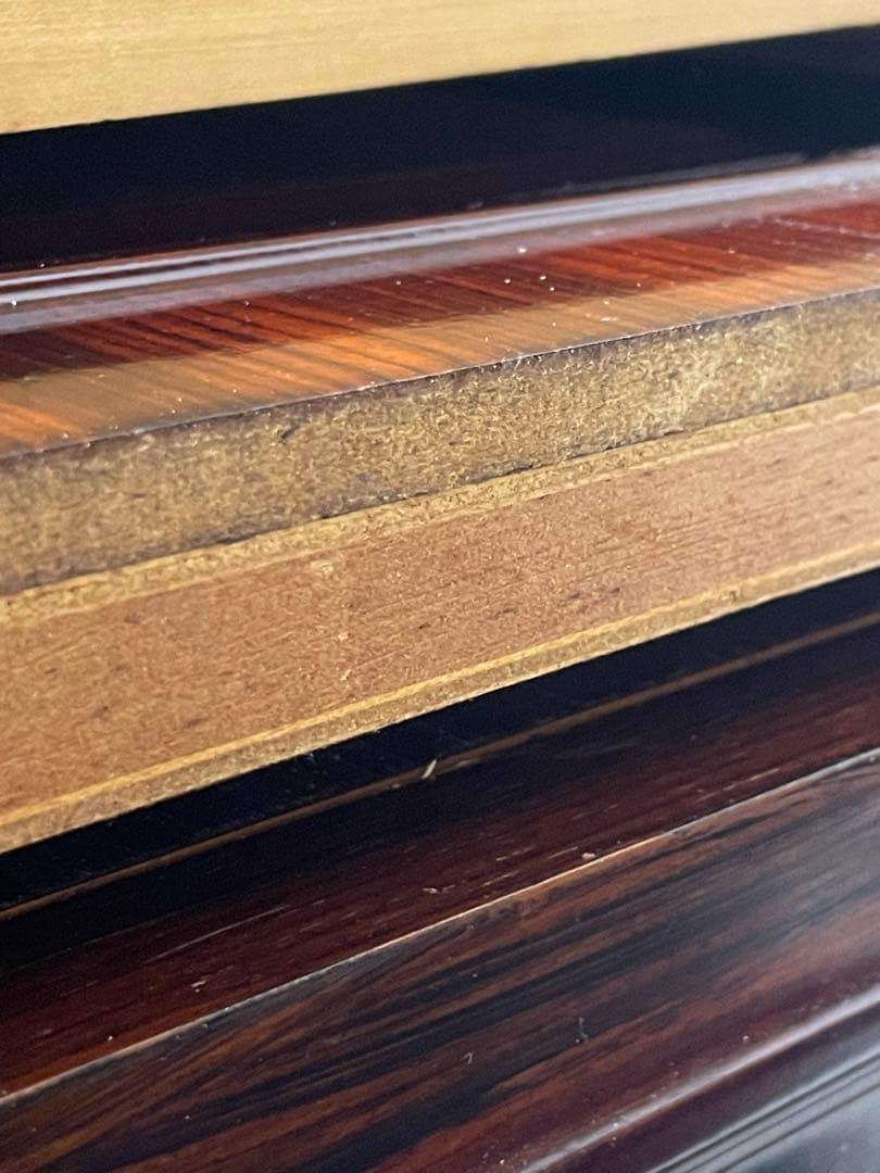 特大サイズ アンティーク書斎机 本体のみの組み立て 強化ガラス付き！