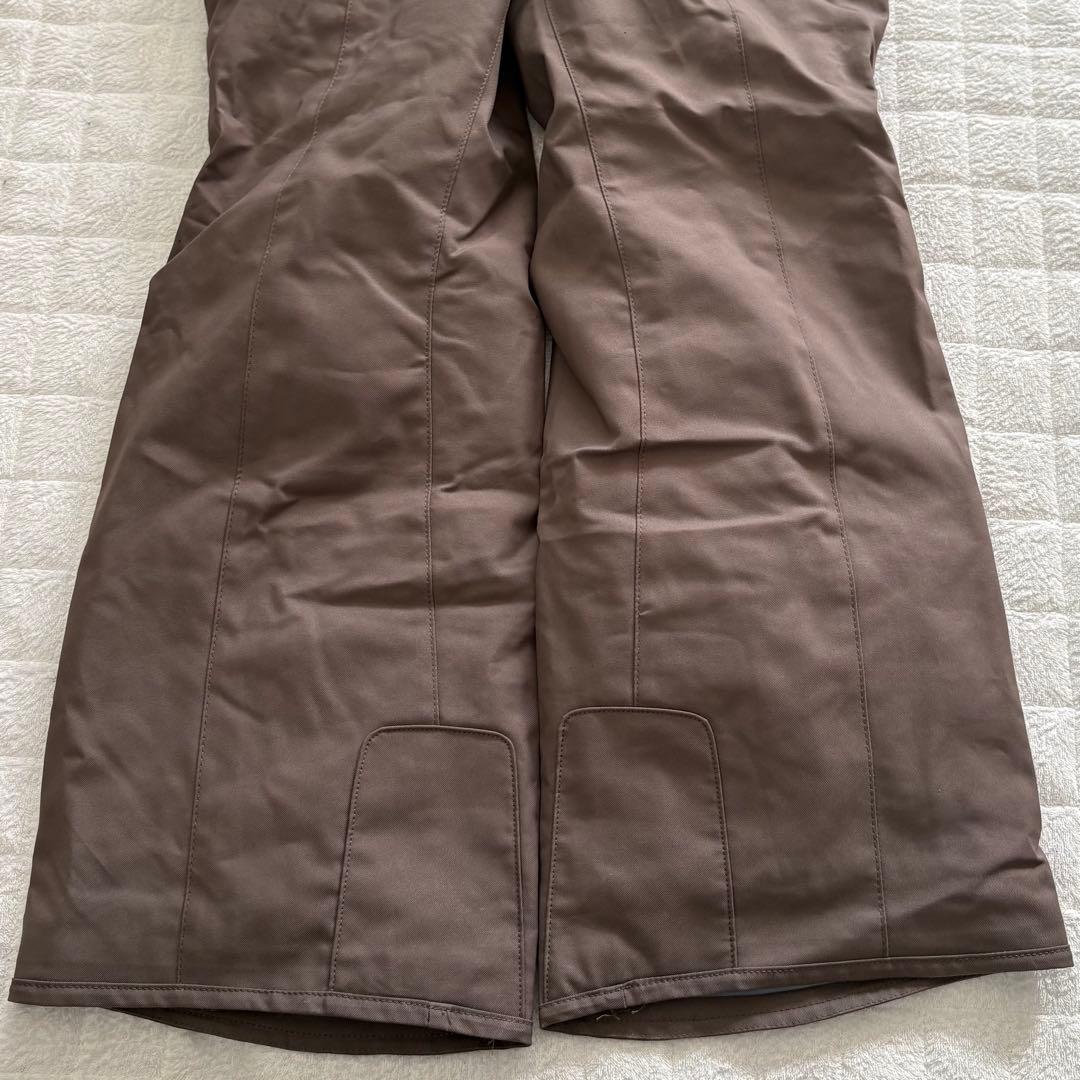 ellesse スキーウェア レディース上下 7-2ベージュ×ブラウンダウン80