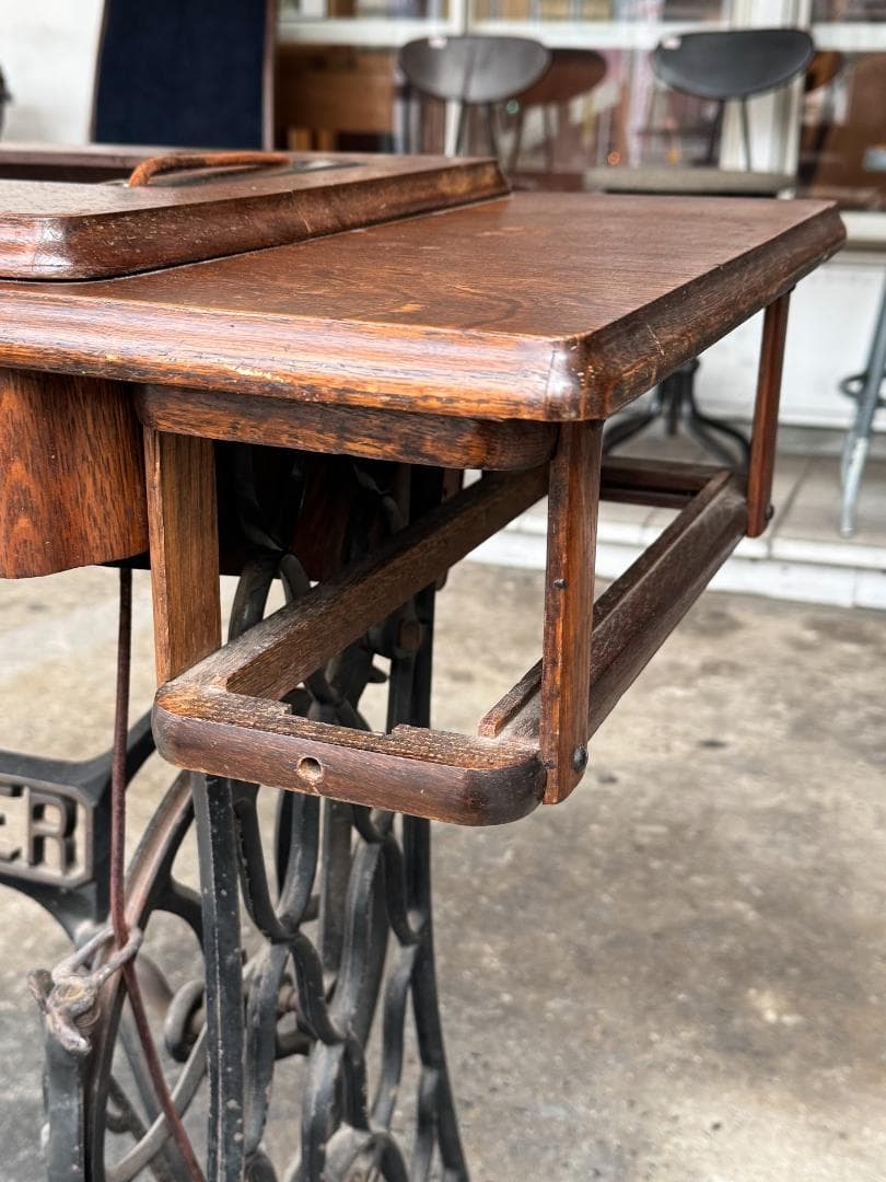 ◆超希少◆シンガーミシン専用チェア付　アンティーク　ミシンなし　作業台　テーブル