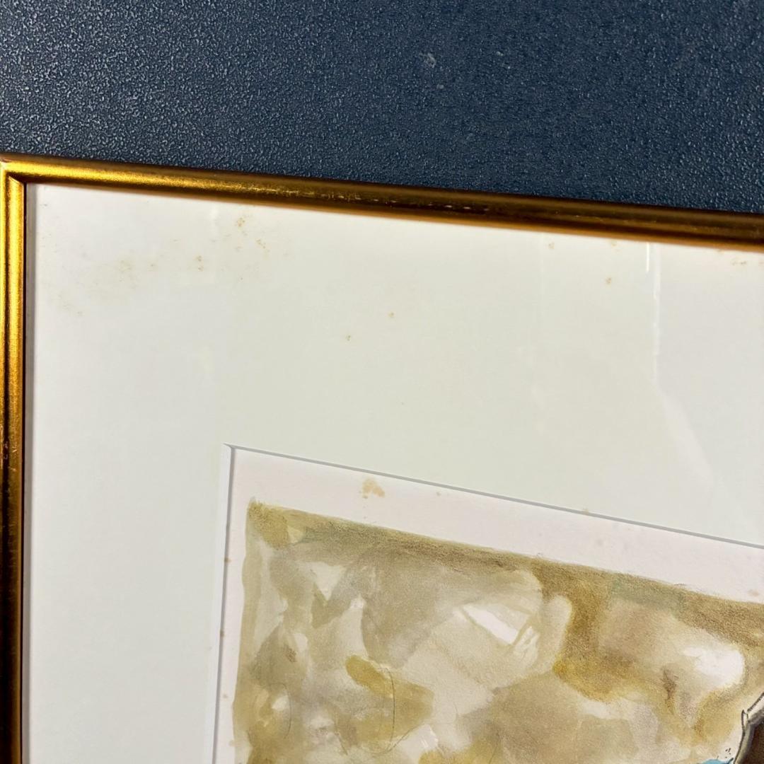 ⭐︎版画のみ⭐︎児玉幸雄「ムフタール通り」リトグラフ 直筆サイン有 額縁入 フランス