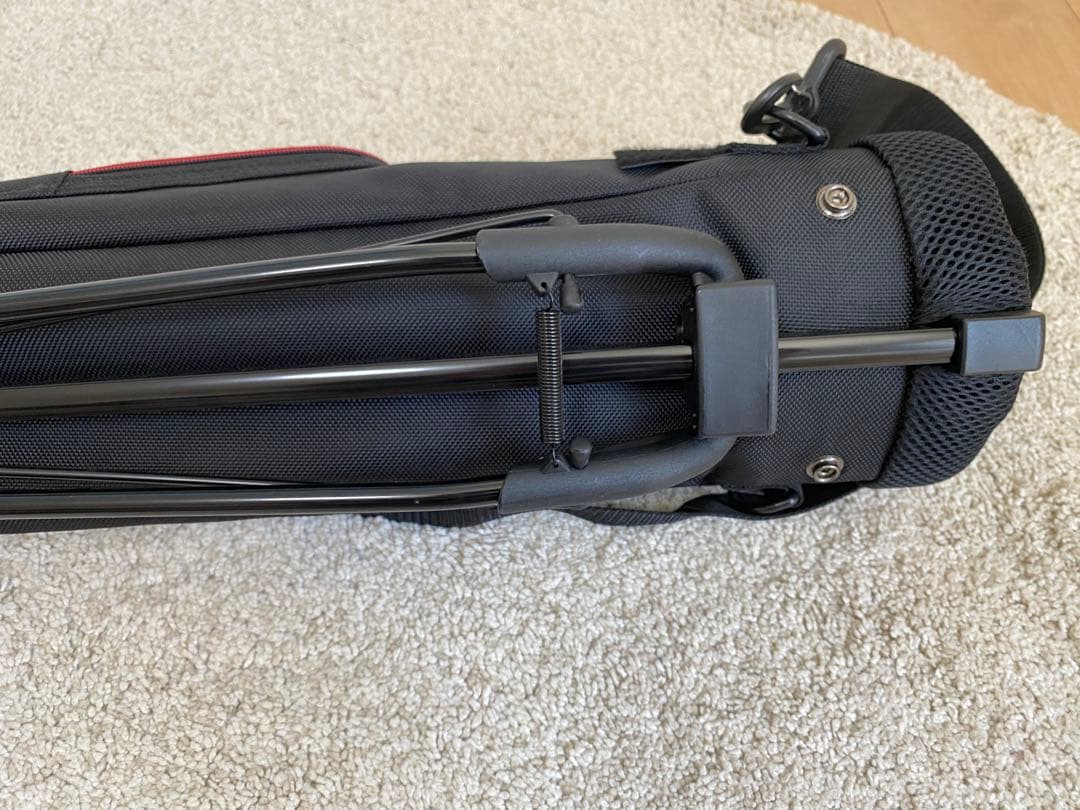 【極美品】タイトリスト ゴルフ セルフスタンドバッグ BK ブラック×レッド