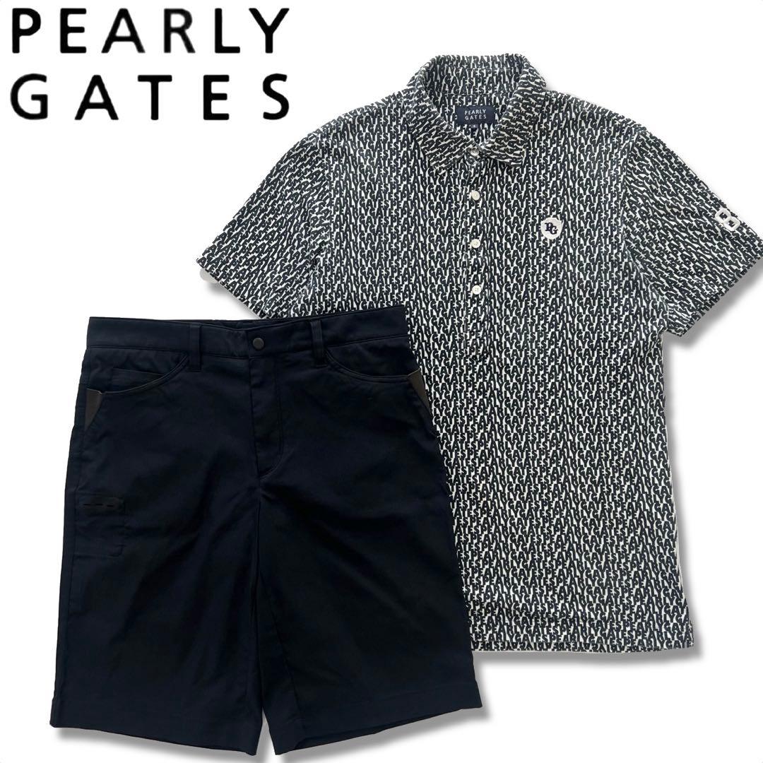 パーリーゲイツ　ナイキゴルフ　セットアップ　メンズ　総柄　ポロシャツ　パンツ