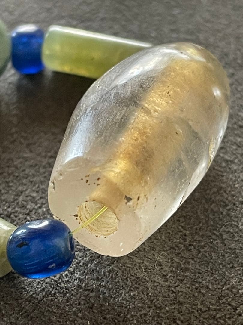 水晶棗玉・瑪瑙管玉・砡玉・とんぼ玉他 首飾り ネックレス　古墳時代