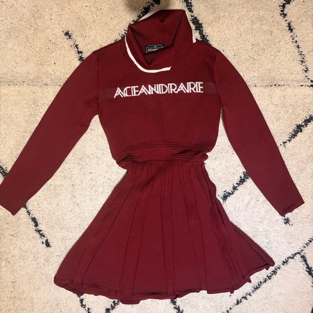 ACEANDRARE エースアンドレア　バーガンディ ワンピース