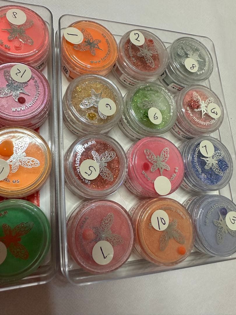 ネイルアート用カラーパウダー 36個セット