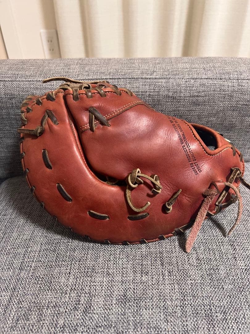 Mizuno グローバルエリート 軟式グローブ ファーストミット 赤茶