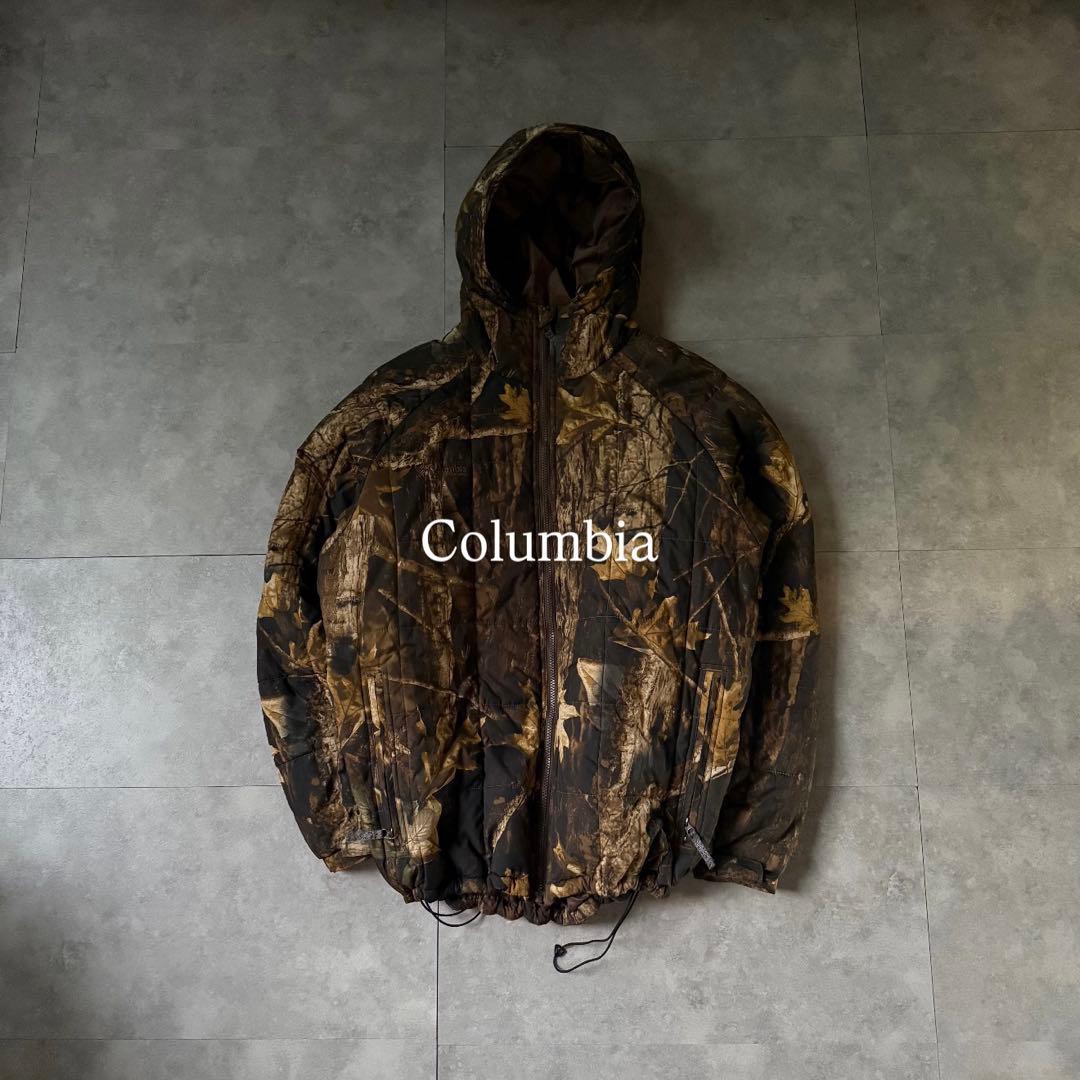 【超希少❗️】極美品✨columbia ダウン　カモ柄　リアルツリー　L