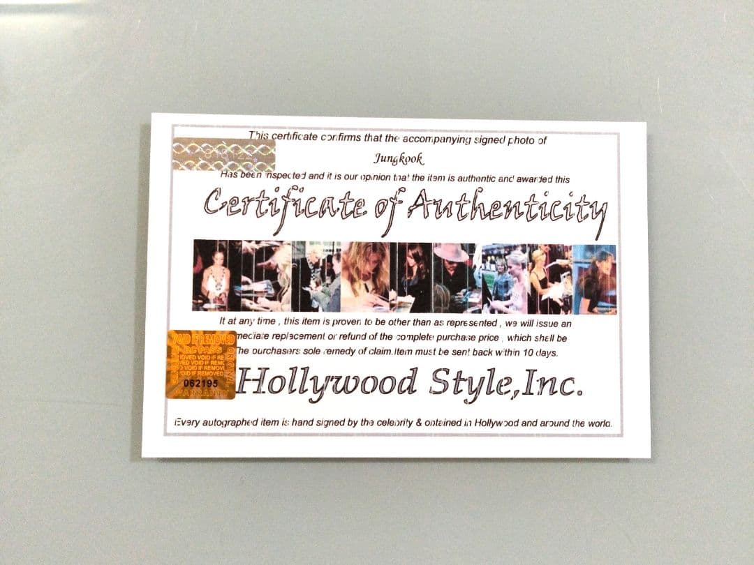 セール中…ジョングク直筆サイン入り2Lサイズ写真…BTS…防弾少年団…