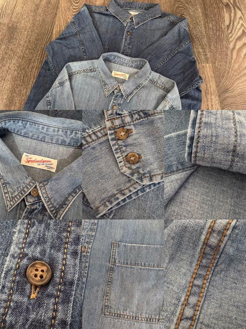 ささみ 新品未使用タグ付きSpick & Spanライトオンスデニムシャツ