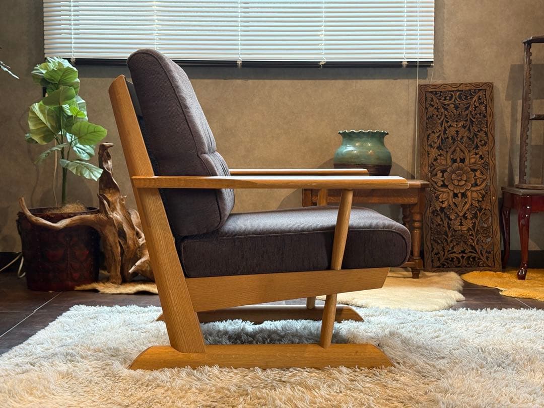 ②あっちゃん様HIDA カヤ KAYA 1Pソファ オーク無垢材 ラウンジ　NG