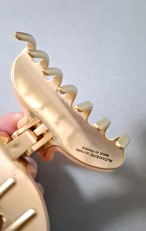 【美品】アレクサンドルドゥパリ M ヘアクリップ　人気のピンク 完売品