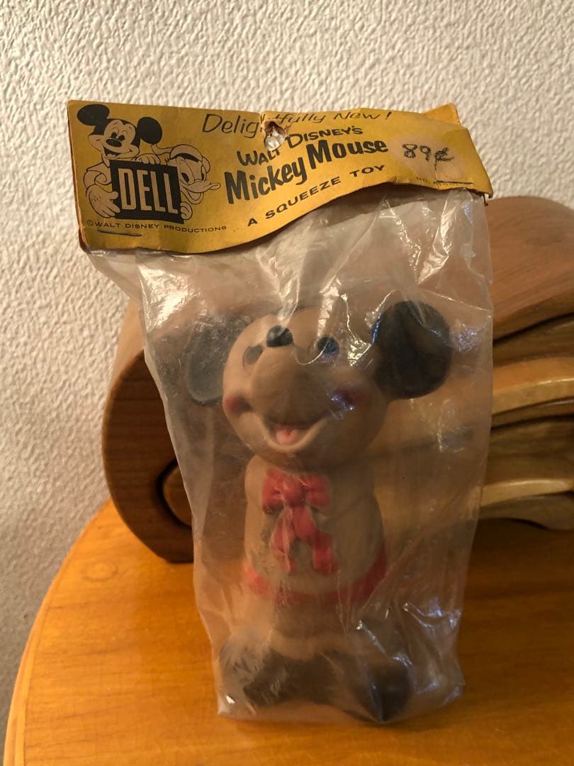 ビンテージ　60s ミッキーマウス　ウォルトディズニー　ソフビ　レトロ　人形