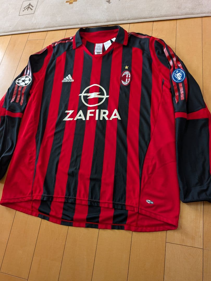 adidas05/06ミランCLモデル長袖ユニフォームNo.11ジラルディーノ