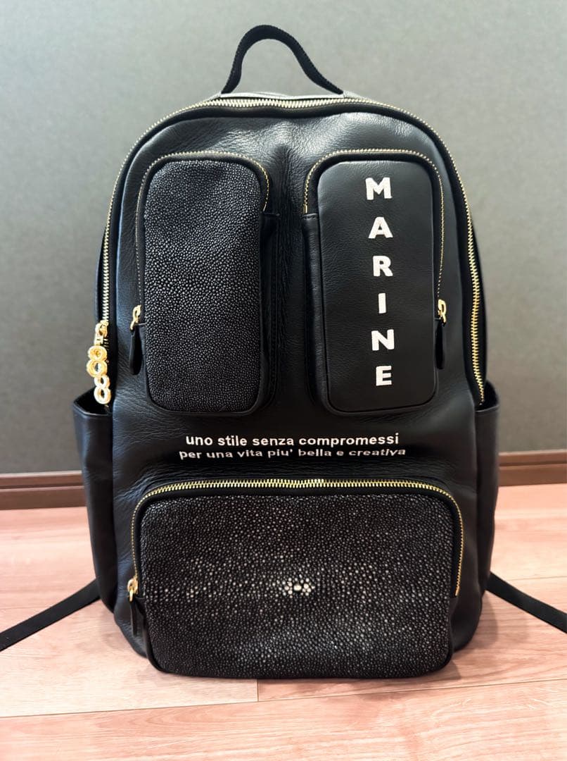 muta MARINE 希少 ガルーシャポケットレザーバックパック