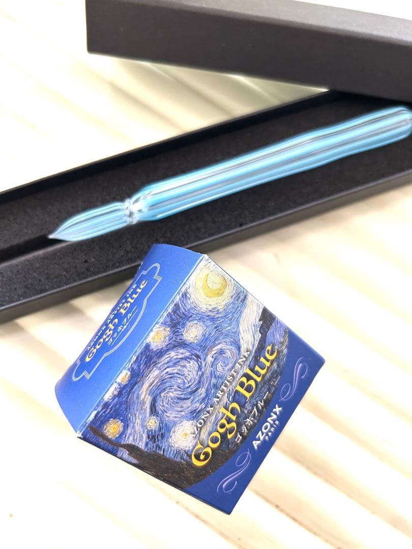 ガラスペン 中字★ガラス工房まつぼっくり★おまけインク付