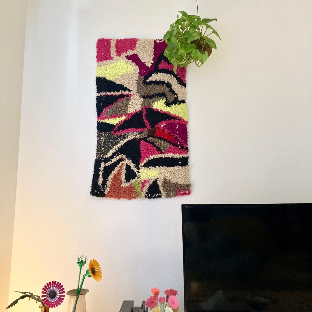 モロッコラグ　ボシャルウィット　zindekh ピンク